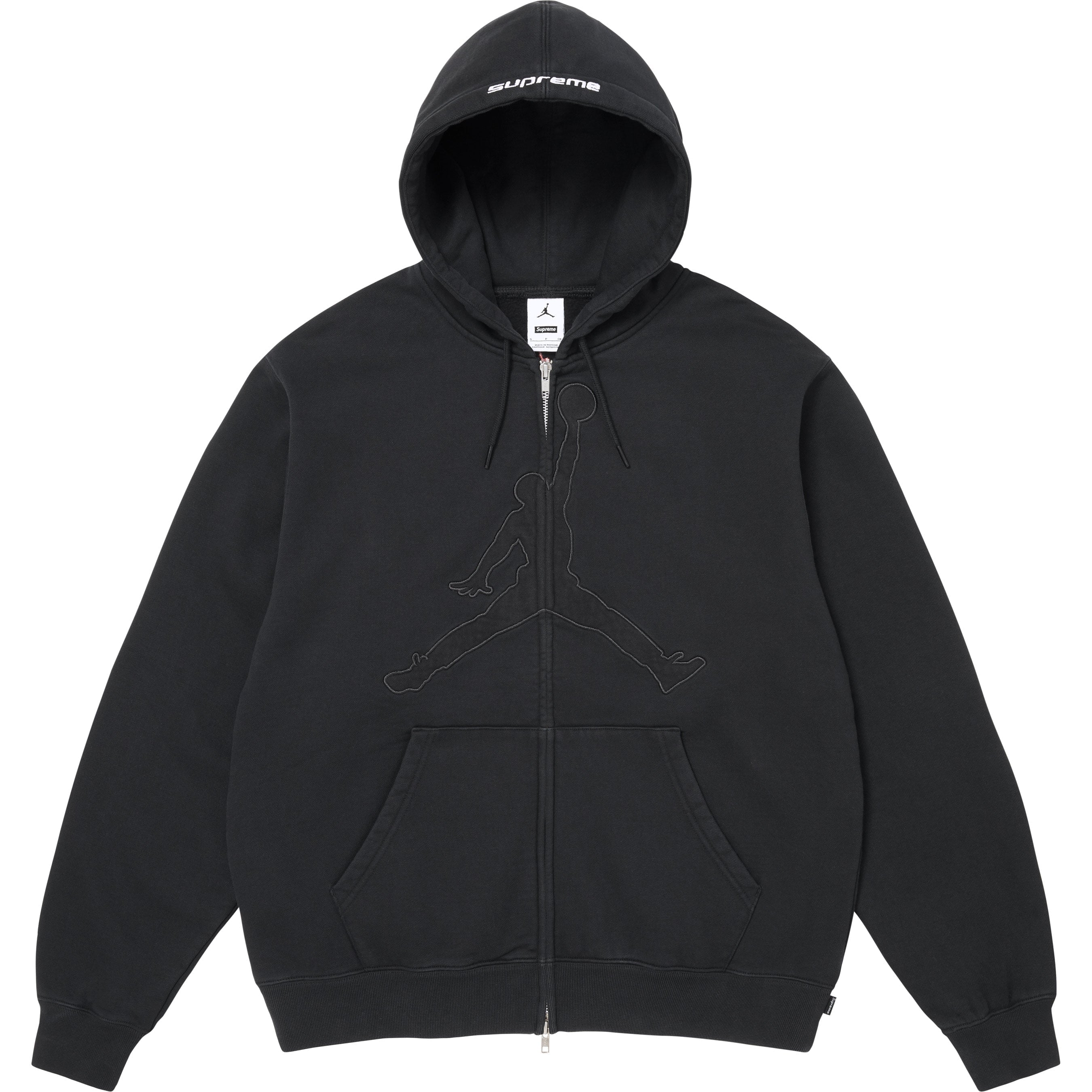 Supreme®/Jordan® Zip Up Hooded Sweatshirt view 14